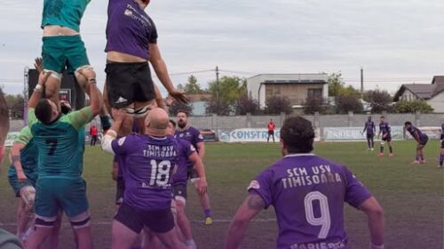 SCM Timișoara câștigă derby-ul cu Baia Mare: 29-22, în Cupa României la Rugby